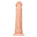 Телесная поясная насадка с трусиками Realistic Dildo - 20 см.