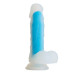 Голубой фаллоимитатор-реалистик So Divine Blue Mamba Dildo - 19 см.