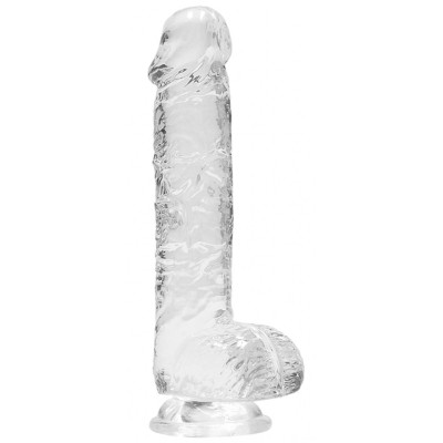 Прозрачный фаллоимитатор Realrock Crystal Clear 6 inch - 17 см.