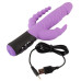 Сиреневый тройной вибратор Triple Vibrator - 22,2 см.