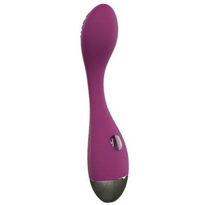 Фиолетовый вибромассажер G-Spot Evelyn - 15,1 см.