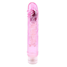 Розовый вибратор Glitters Boy - 26,5 см.