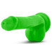 Зеленый фаллоимитатор 6 Inch Silicone Dual Density Cock with Balls - 15,24 см.