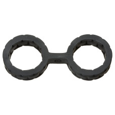 Черные силиконовые наручники Style Bondage Silicone Cuffs Small