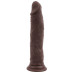 Коричневый фаллоимитатор Lascivious Dildo - 21,4 см.