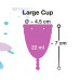 Фиолетовая менструальная чаша Menstrual Cup Large