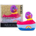 Вибратор-уточка I Rub My Duckie 2.0 Colors с разноцветными полосками