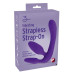 Фиолетовый безремневой вибрострапон Vibrating Strapless Strap-On