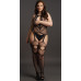 Кэтсьюит с геометрическим узором Suspender Bodystocking