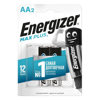 Батарейки Energizer MAX PLUS LR6/E91 AA 1.5V - 2 шт.