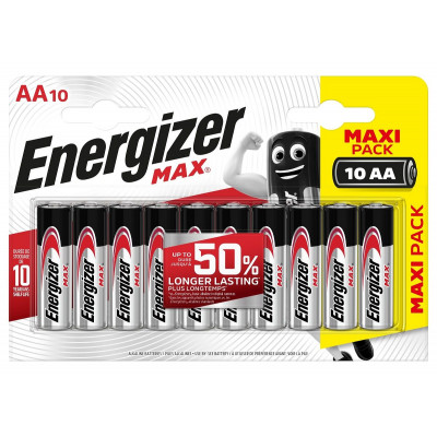 Батарейки Energizer MAX AA/LR6 1.5V - 10 шт.