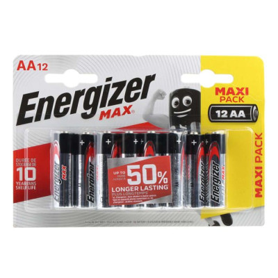 Батарейки Energizer MAX AA/LR6 1.5V - 12 шт.