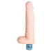 Телесный вибромассажёр Vibro Realistic Cock Dildo - 18 см.