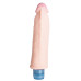 Телесный вибромассажёр Vibro Realistic Cock Dildo - 19 см.