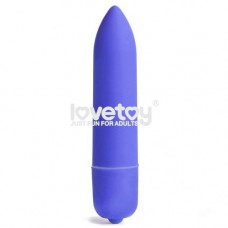 Синяя вибропуля X-Basic Long Bullet 10 speeds - 9 см.