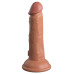 Кофейный фаллоимитатор 6  Silicone Dual Density Cock - 17 см.