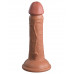 Кофейный фаллоимитатор 6  Silicone Dual Density Cock - 17 см.