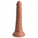 Кофейный фаллоимитатор 7  Silicone Dual Density Cock - 21 см.