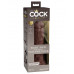 Коричневый фаллоимитатор 8  Silicone Dual Density Cock - 22,8 см.