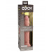 Телесный фаллоимитатор 9  Silicone Dual Density Cock - 25,4 см.