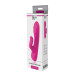 Ярко-розовый вибратор-кролик Flexible G-spot Vibe - 21 см.