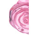 Розовая анальная втулка из стекла - 12,6 см.