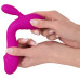 Лиловый вибратор-кролик Super Soft Silicone Rabbit Vibrator - 17,7 см.