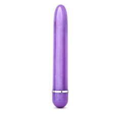 Фиолетовый тонкий классический вибратор Slimline Vibe - 17,8 см.