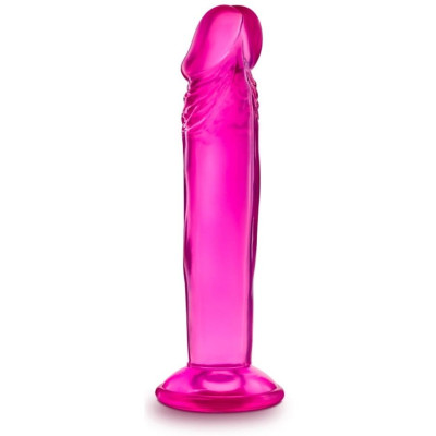 Розовый анальный фаллоимитатор Sweet N Small 6 Inch Dildo With Suction Cup - 16,5 см.