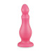 Розовая фигурная анальная пробка - 14 см.