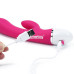 Розовый вибратор-кролик Dreamer Rechargeable Vibrator - 21 см.