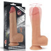 Телесный реалистичный вибратор-ротатор 8.5 Dual layered Silicone Rotating Nature Cock Anthony - 21,5 см.