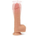 Телесный реалистичный вибратор-ротатор 8.5 Dual layered Silicone Rotating Nature Cock Anthony - 21,5 см.