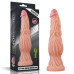 Телесный фаллоимитатор 9.5 Dual layered Platinum Silicone Cock - 24,5 см.