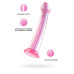 Розовый нереалистичный фаллоимитатор Jelly Dildo XL - 22 см.