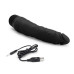 Черный вибратор-реалистик 7  Realistic Vibrator - 20 см.