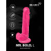Розовый реалистичный фаллоимитатор Mr. Bold L - 18,5 см.