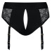 Черные трусики для насадок Diva Lingerie Harness - size S