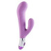 Фиолетовый вибратор Lovely Vibes G-spot Twin - 20 см.