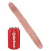 Телесный двусторонний фаллоимитатор 12  Slim Double Dildo - 30 см.