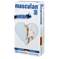 Ультратонкие презервативы Masculan Ultra 2 Fine с обильной смазкой - 10 шт.