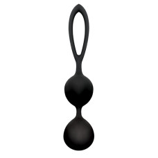 Чёрные вагинальные шарики из силикона BLACKBERRIES PUSSY SILICONE