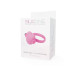 Розовое эрекционное виброкольцо с сердечком HEART BEAT COCKRING SILICONE