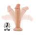 Телесный фаллоимитатор-реалистик 6 Inch Posable Dildo - 16,5 см.