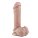 Телесный фаллоимитатор-реалистик 8 Inch Posable Dildo With Balls - 20,3 см.