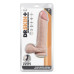 Телесный фаллоимитатор-реалистик 9 Inch Thick Posable Dildo With Balls - 22,8 см.