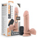 Телесный вибратор-реалистик Dr. Beckham 7.5 Inch Thumping Dildo with Remote Control - 19 см.