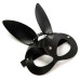 Черная маска  Зайка  с длинными ушками