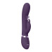 Фиолетовый вибромассажер-кролик Tama - 23,2 см.
