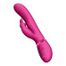 Розовый вибромассажер May Pulse-Wave   C-spot   G-Spot Rabbit - 22 см.